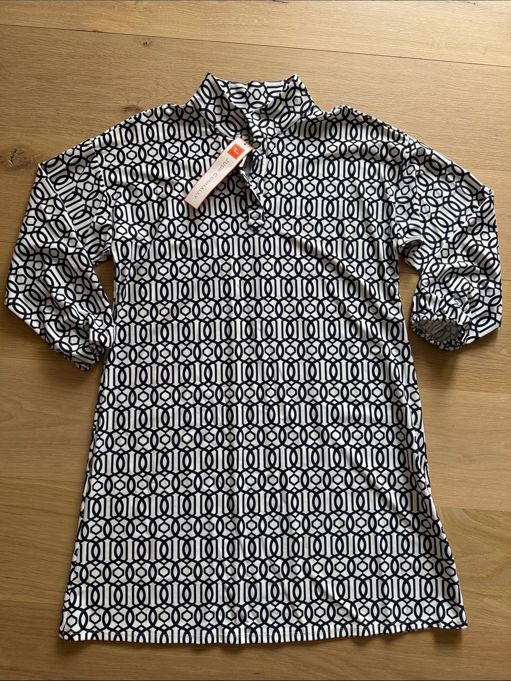 NWT Jude Connally Navy/White Florence Dress